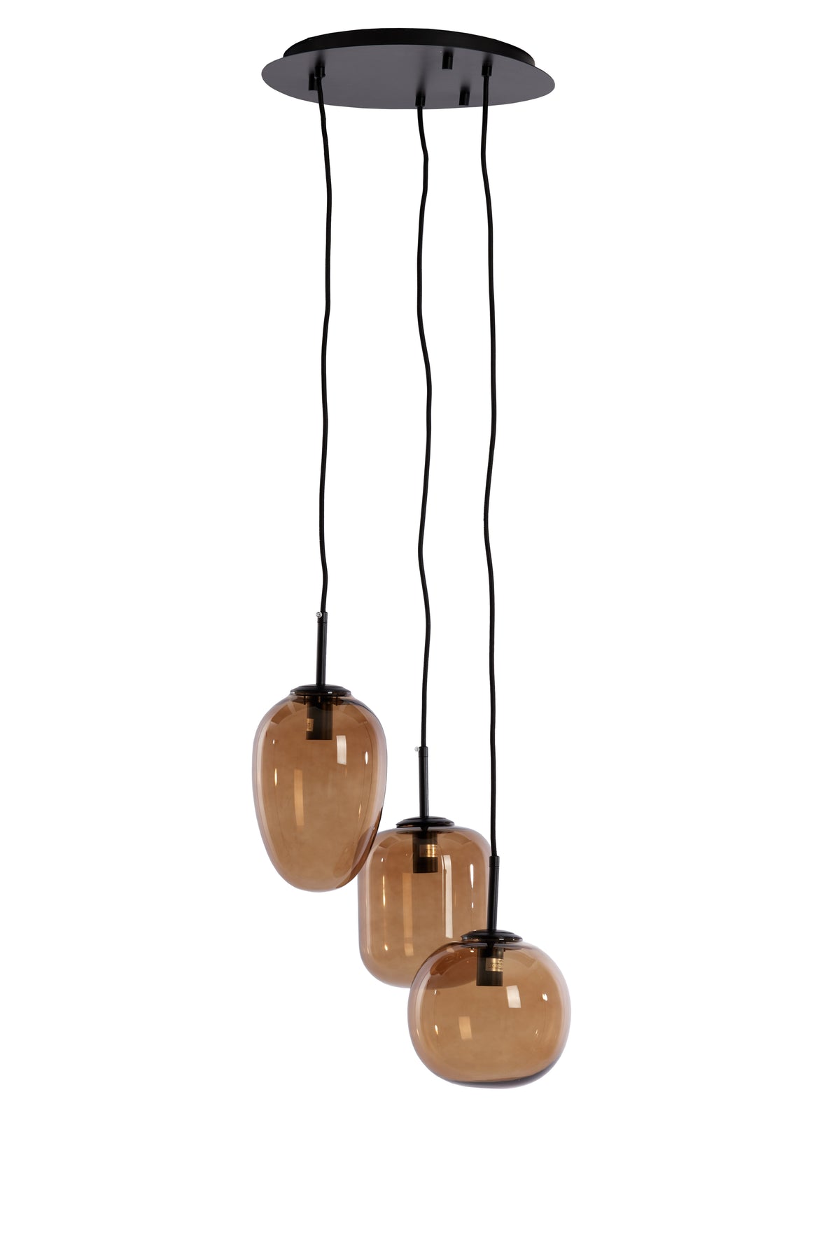 Light & Living hanglamp MEZZA - bruin - Ø30x23cm