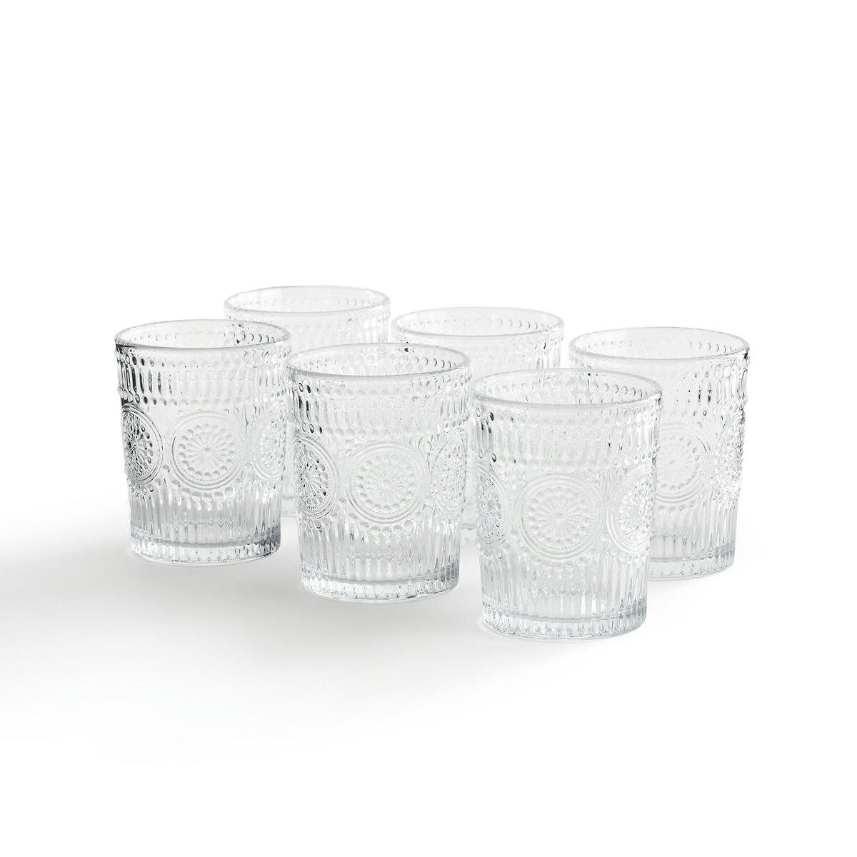 Lot de 6 verres à whisky en verre Alivio