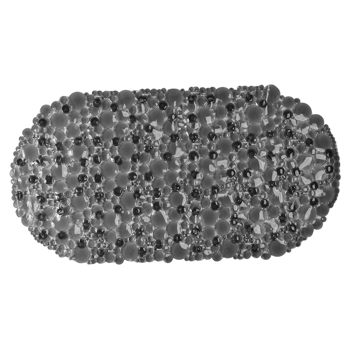 Mata antypoślizgowa do wanny i prysznica Bubbles 69x36 cm szara PVC