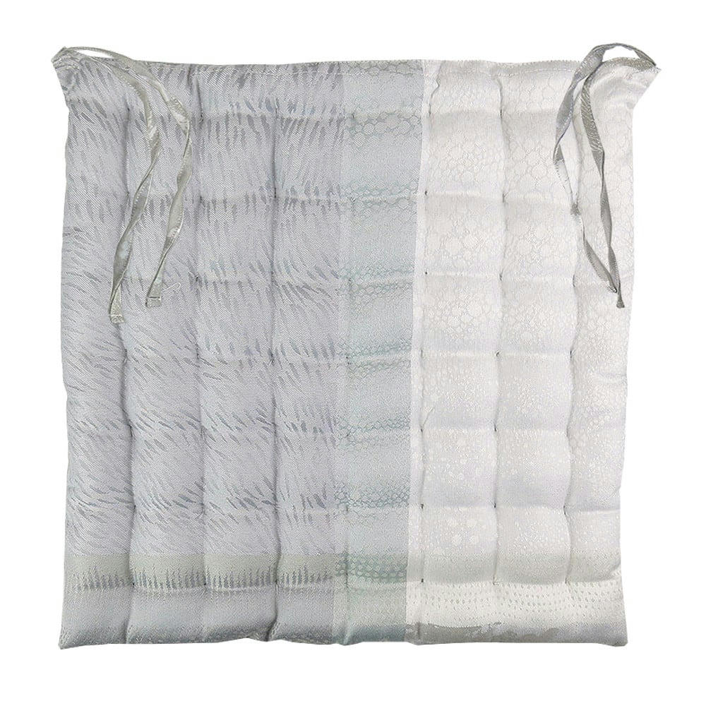 MILLE MATIERES VAPEUR - Galette de chaise enduit imperméable pur coton beige 38X38