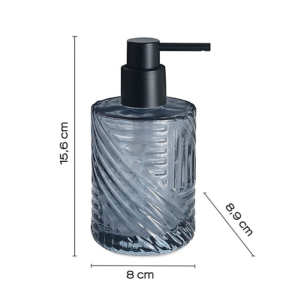 Distributeur De Savon En Verre Bleu 300 Ml Bleuet