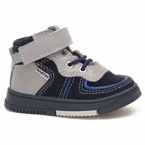 Sneakers BARTEK 11583005, dla chłopców, granatowo-szary