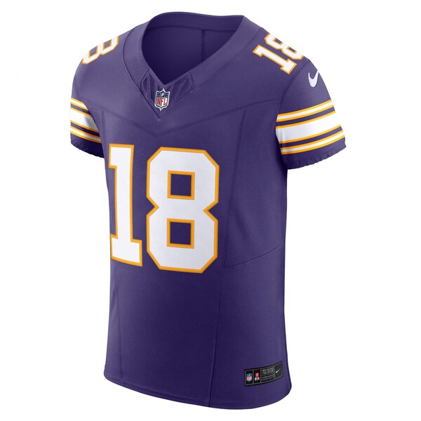 Justin Jefferson Minnesota Vikings Nike Alternate Vapor F.U.S.E. Elite Jersey - Purple