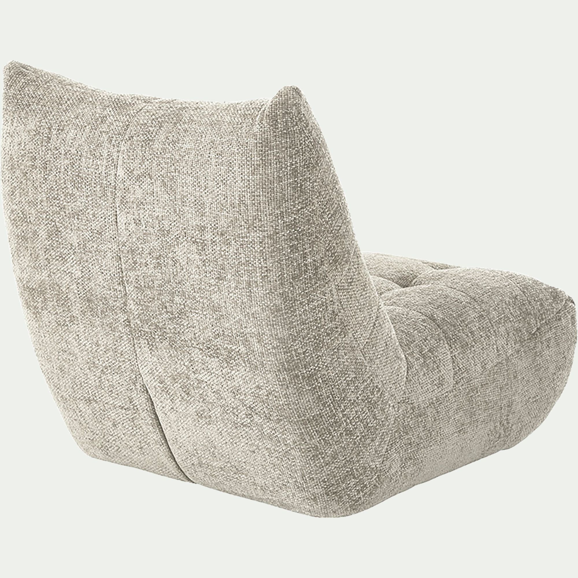 SCALO - Fauteuil en tissu chenille - beige roucas