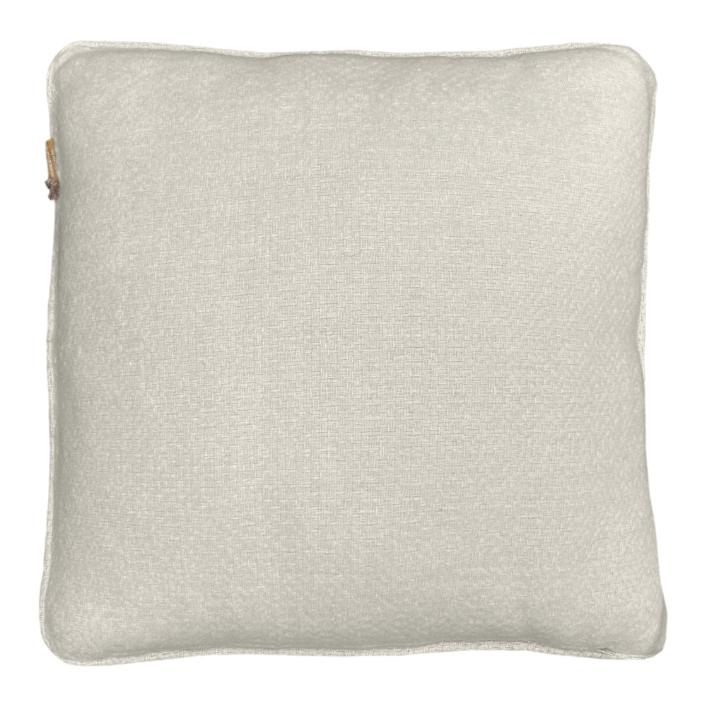 Malagoon Recycled Wool Sierkussen 50 x 50 - Abbey White