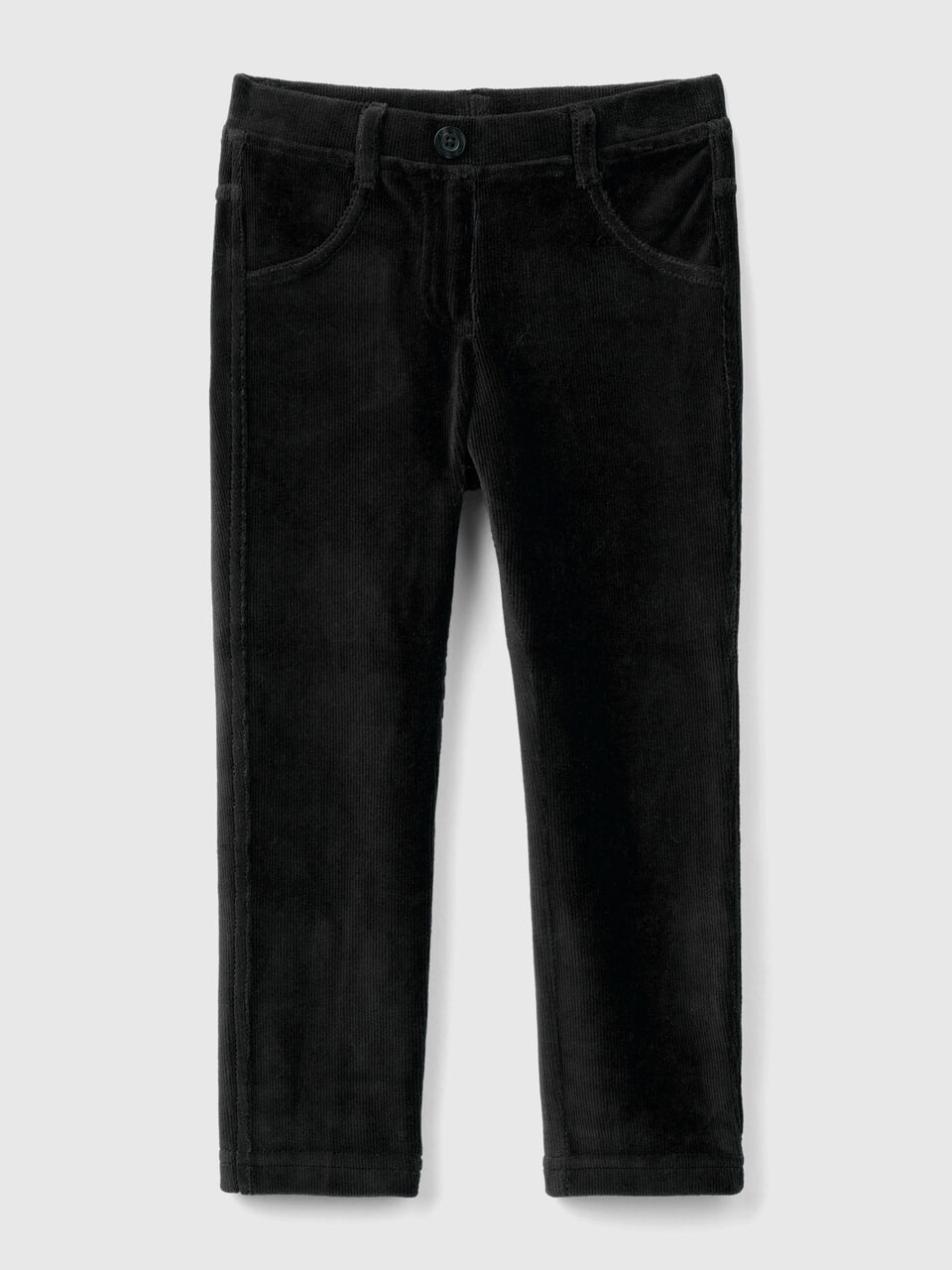 Ribbed chenille trousers