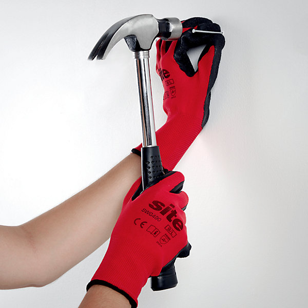 Gants en maille à revêtement latex Site Taille 9 (L)