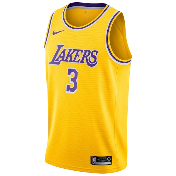 Anthony Davis Los Angeles Lakers Nike 2019/20 Swingman Jersey Gold - Icon Edition