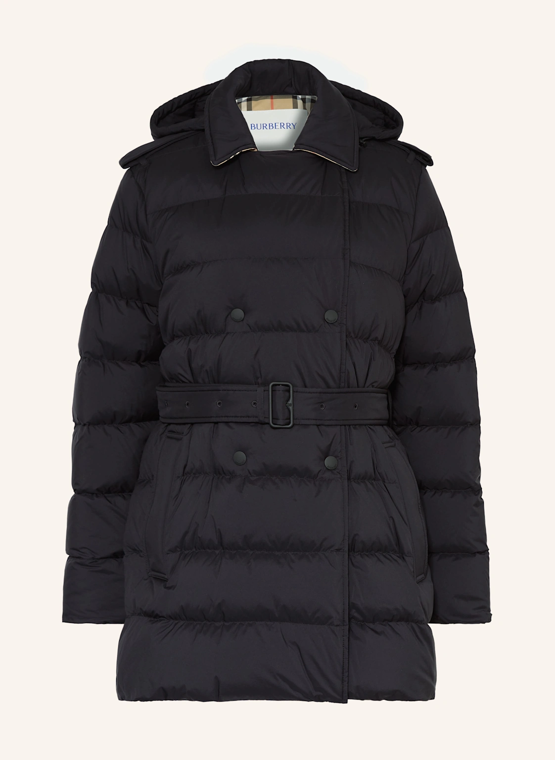 BURBERRY Daunenmantel mit abnehmbarer Kapuze