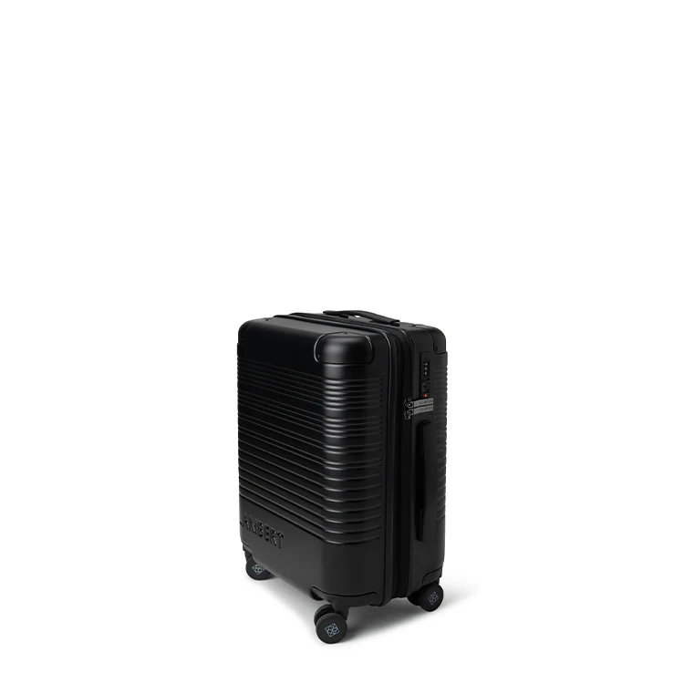 The Berlin - Black Expandable Carry-On Suitcase