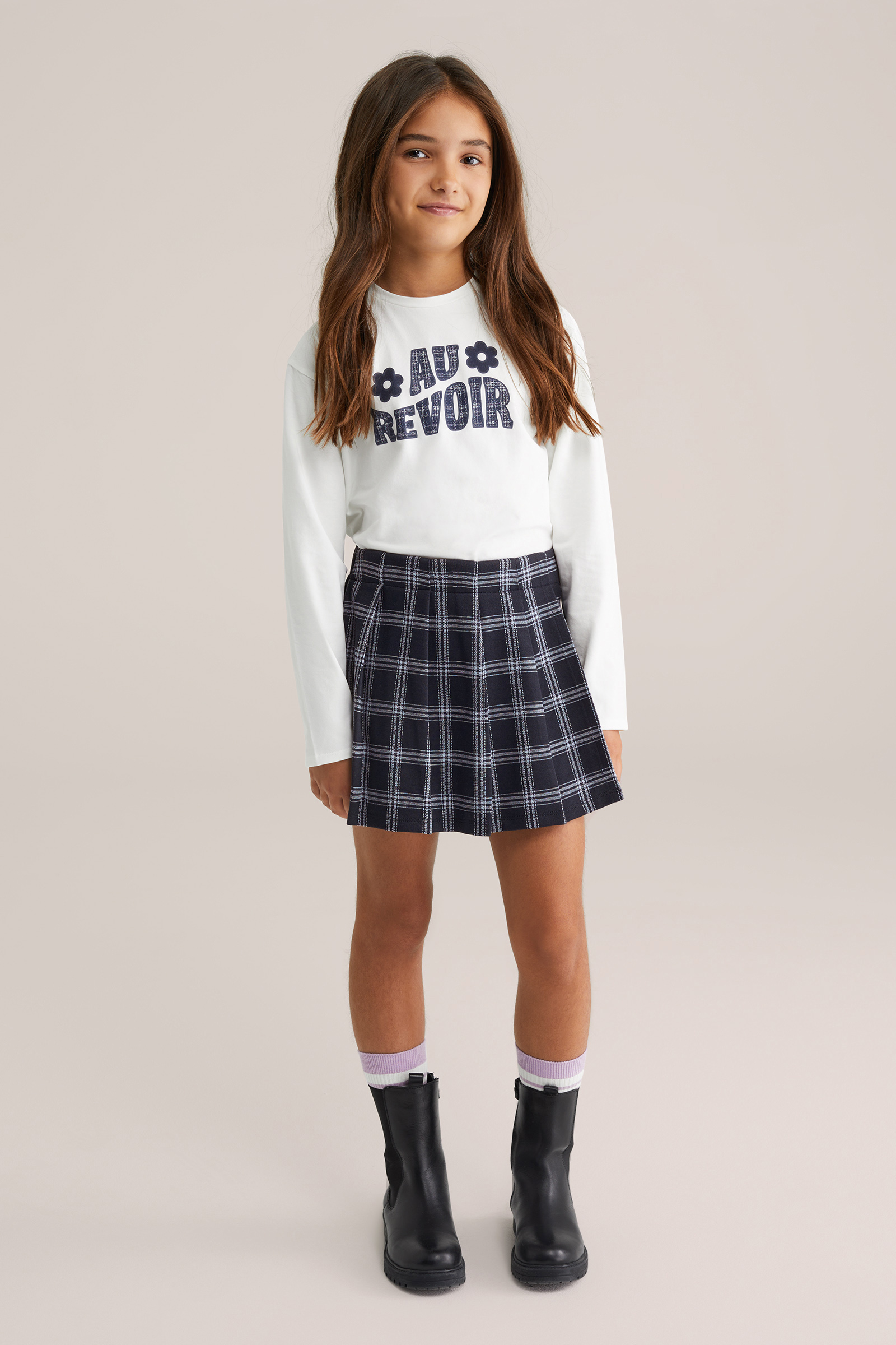 Meisjes skort met print