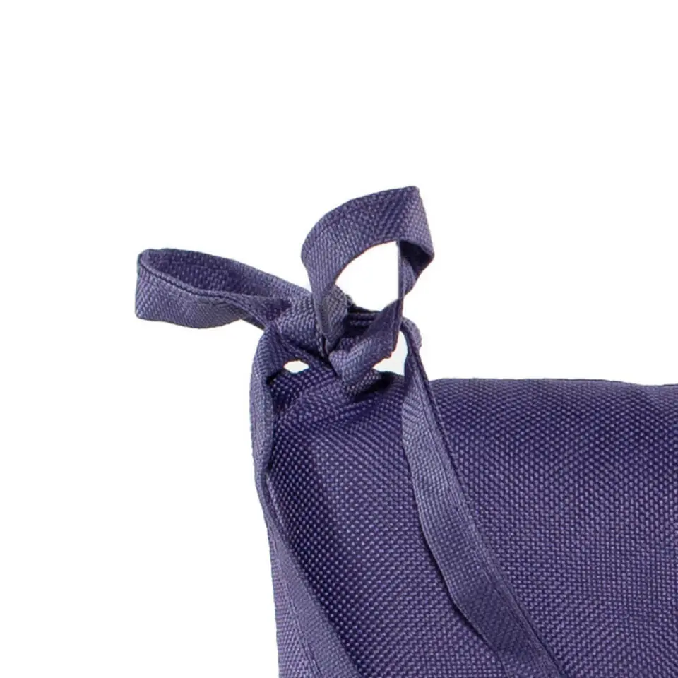 Anna's collection Stoelkussen gewatteerd - paars - 38 x 38 cm