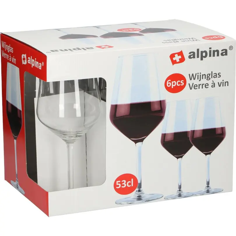 Bordeauxglas 6er-Set Alpina