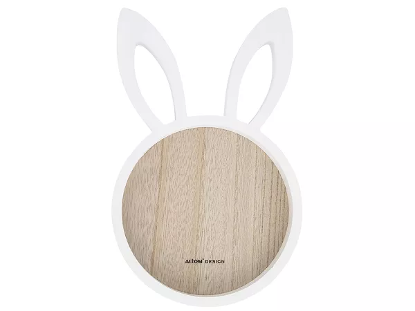 Patera dekoracyjna drewniana 19 cm Altom design - żółta 07.PAT.1831