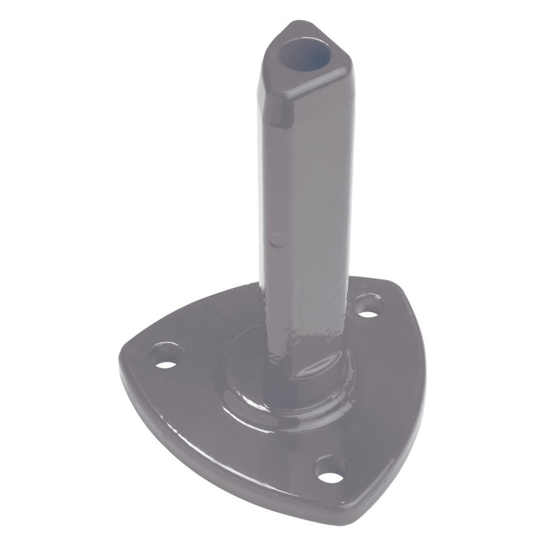 Pied conique en aluminium anthracite Ø 60 mm x 18 cm GIARDINO