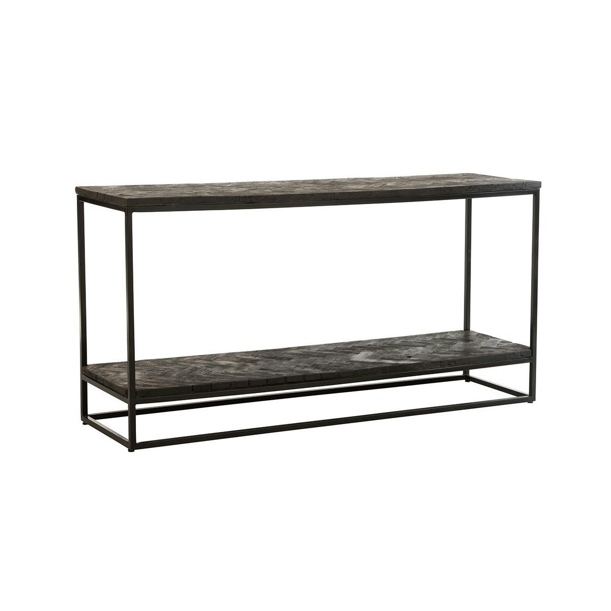 KIOLO - Console tendance en bois chevrons