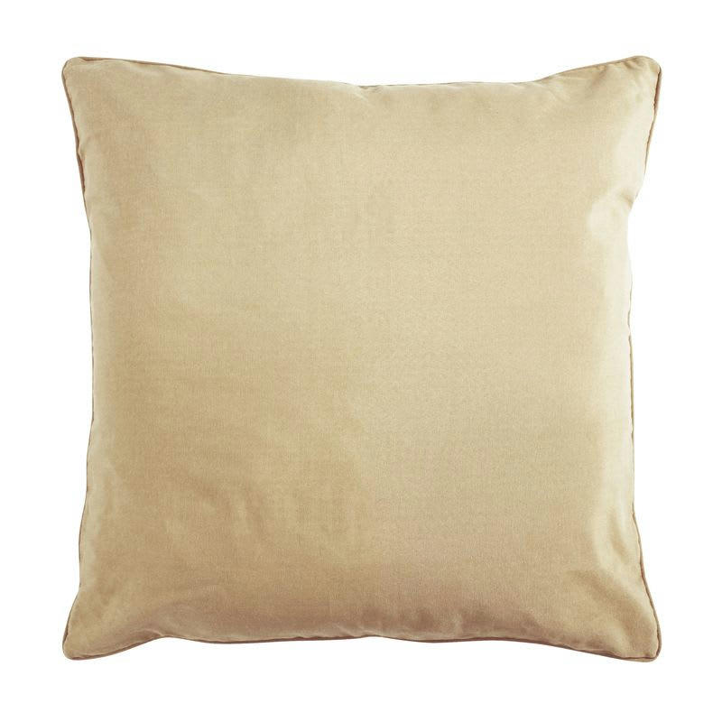 COTTON - Coussin de sol en polycoton beige clair 70x70