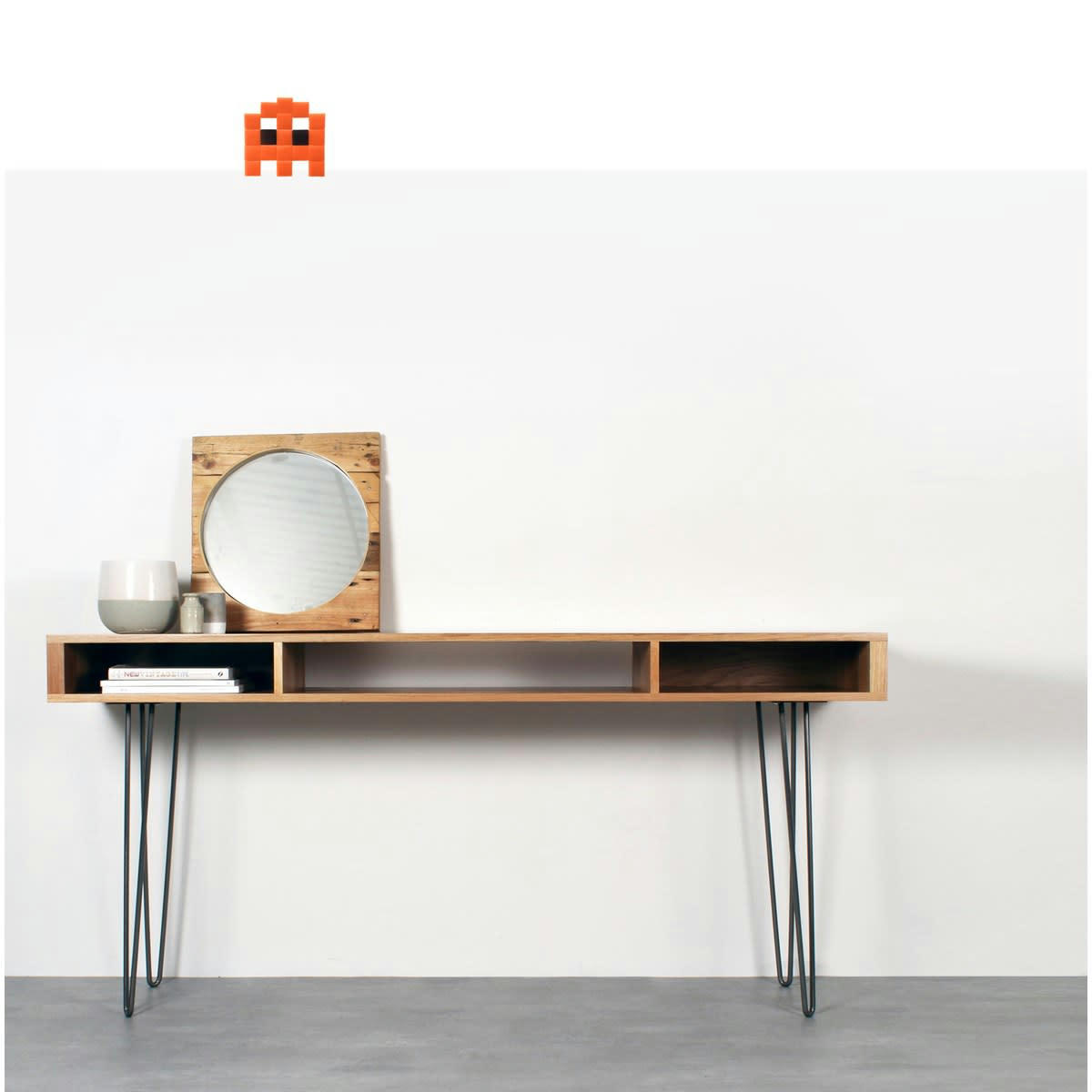 OUTDOOR FANTOME - Mosaïque adhésive en verre orange