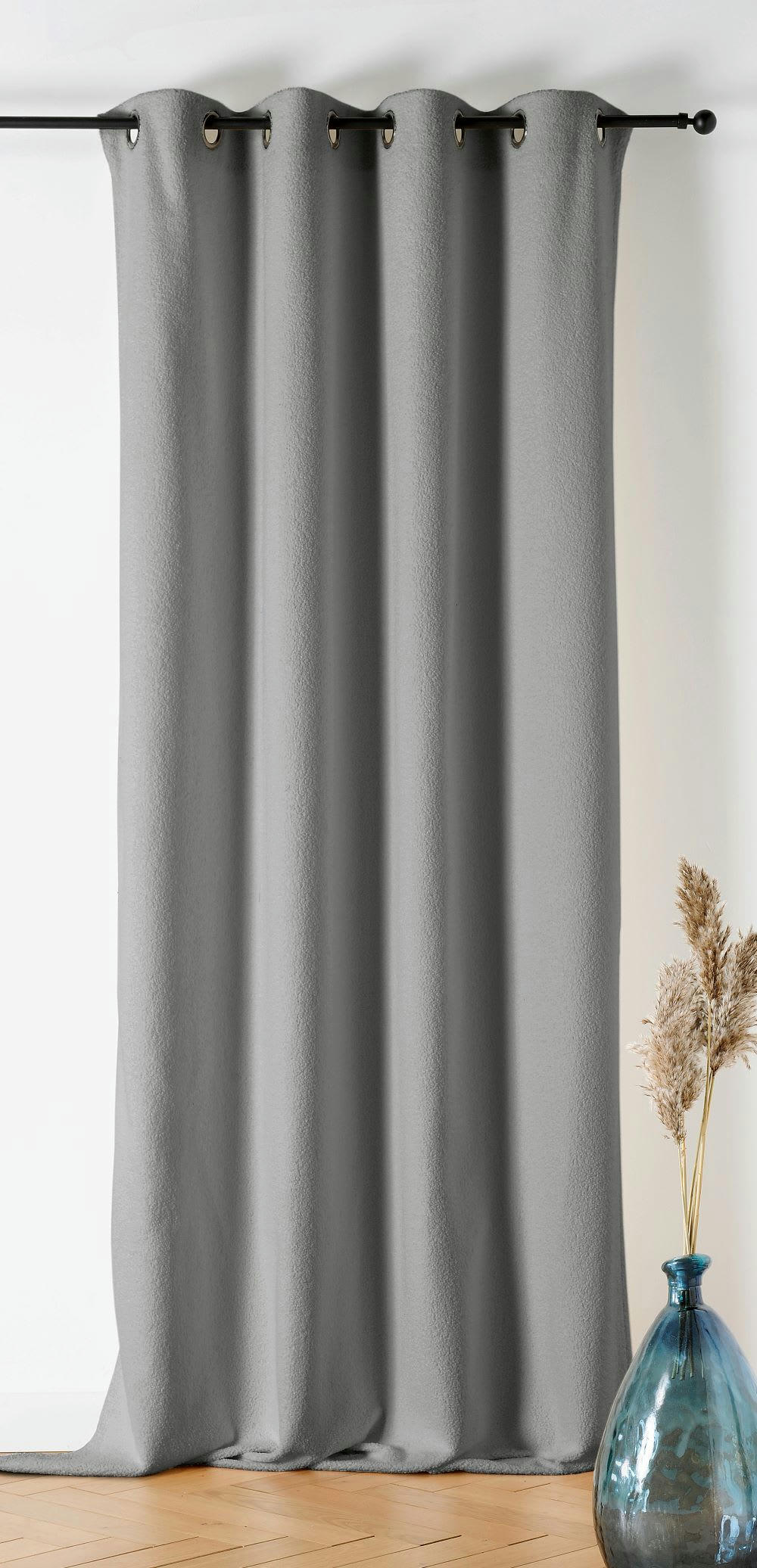 MOUTON - Rideau d'ameublement 140x240cm Gris anthracite