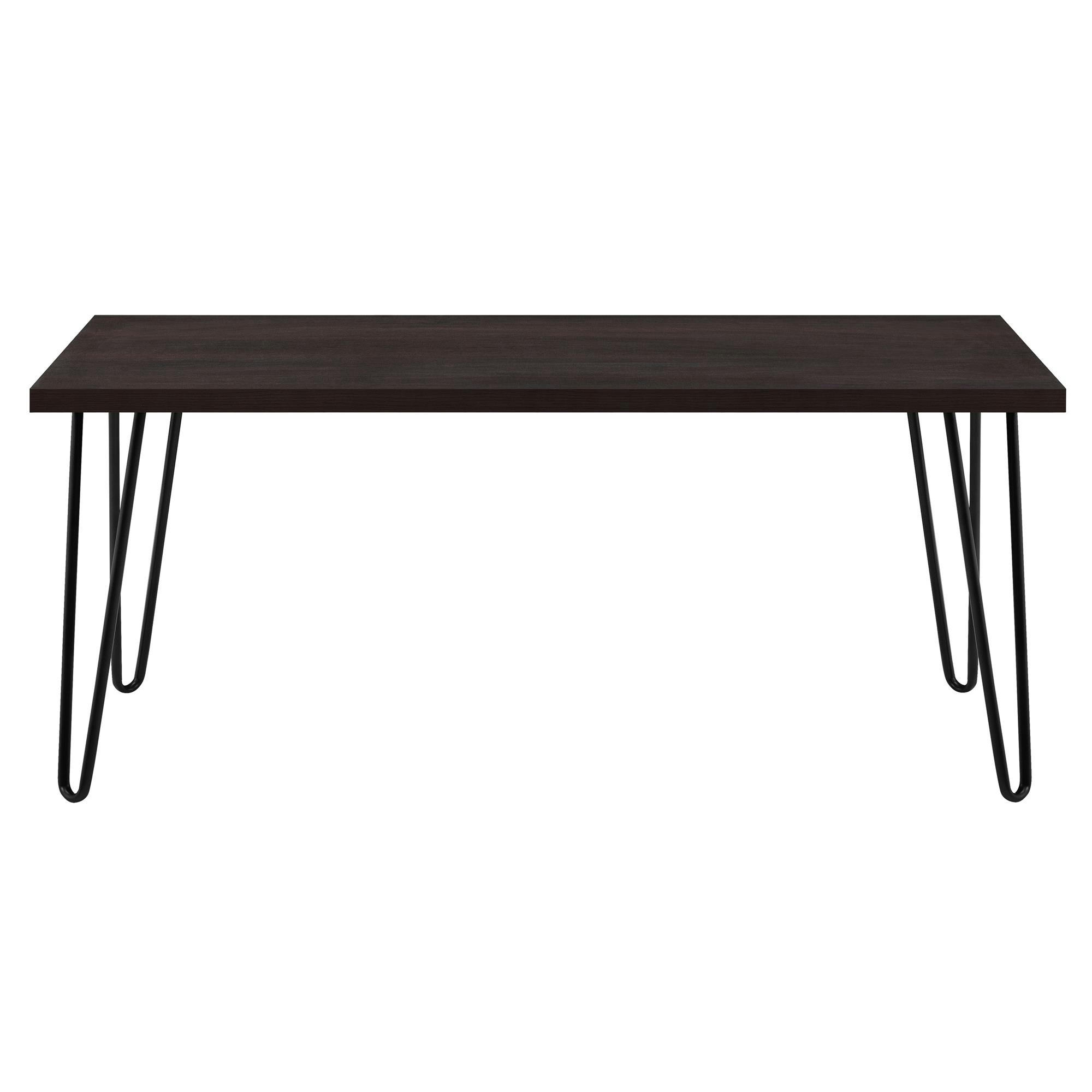 OWEN - Table basse rectangulaire en panneaux de particules stratifié espresso