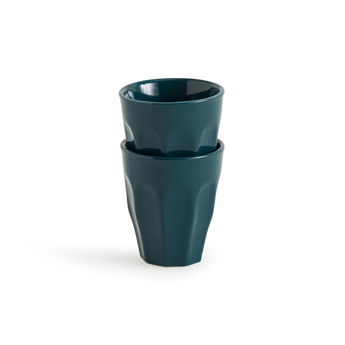 Lot de 2 tasses à café cotelées, Notele