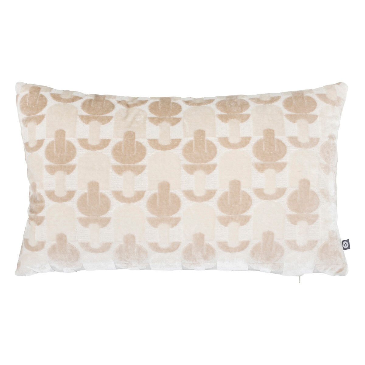 Cushion "Luna" Velvet Jacquard, Linen, 30x50 cm