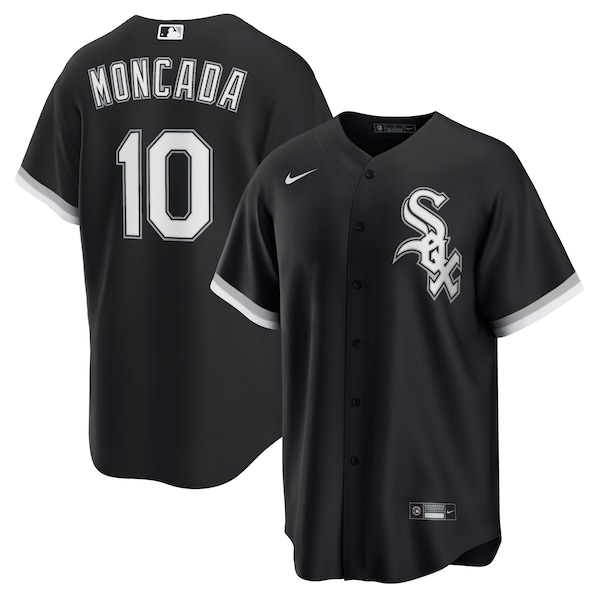 Yoan Moncada Chicago White Sox Nike Alternate Replica Player Name Jersey - Black/White