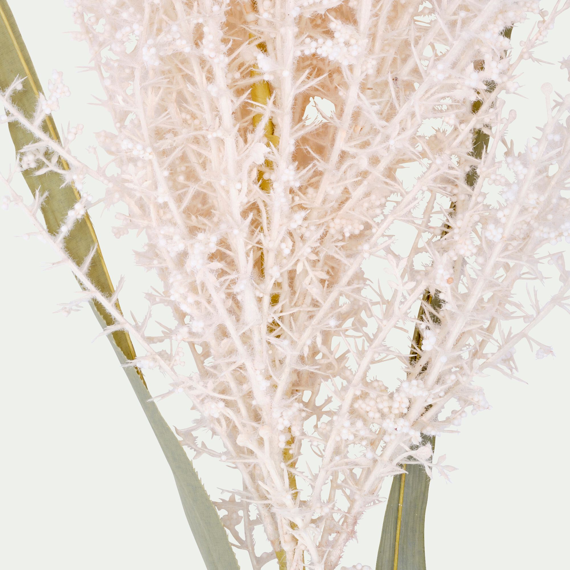 LIERI - Branchage de Noël artificiel de pampa H114cm - blanc