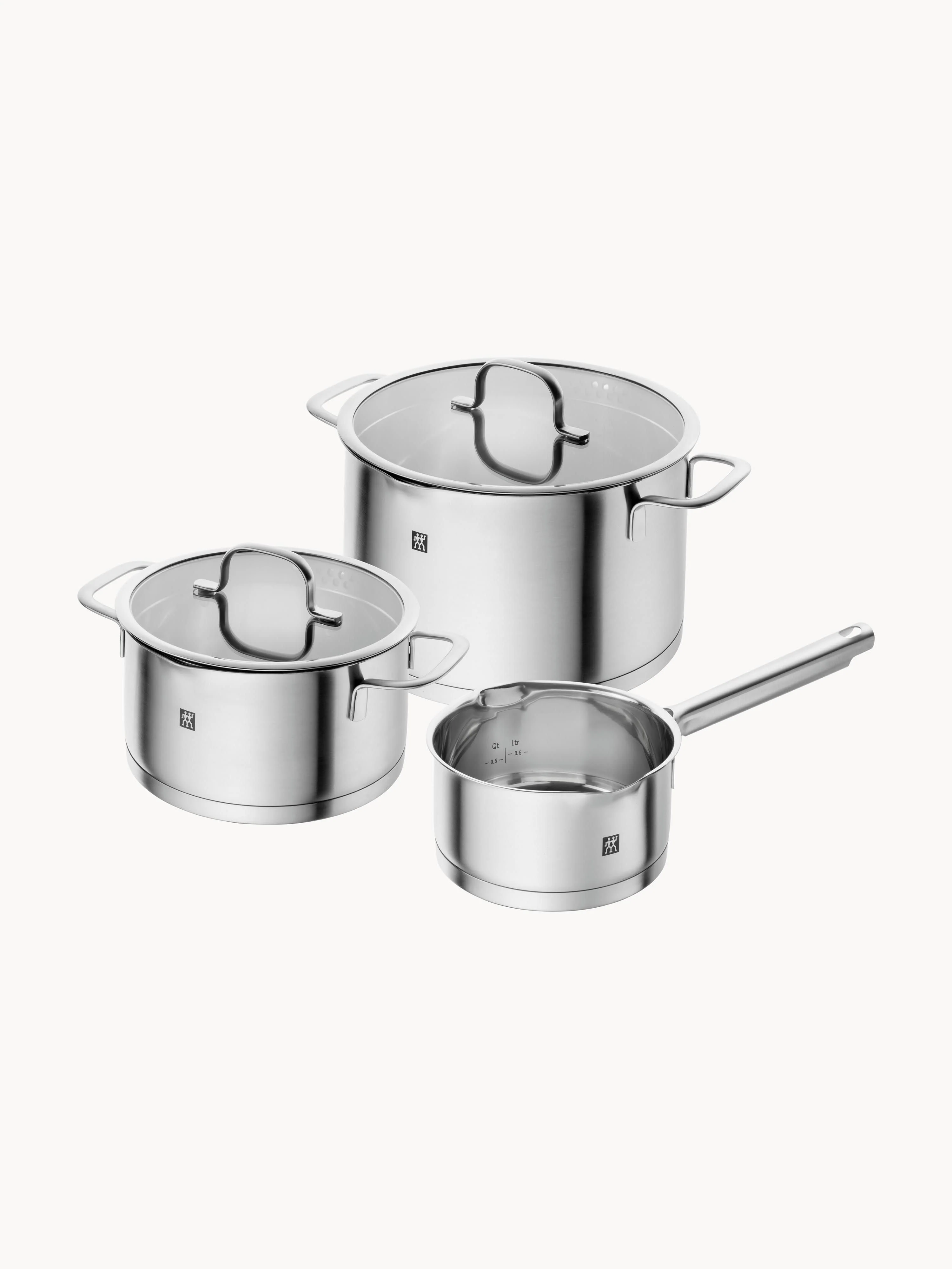 Kochtopf-Set TrueFlow aus Edelstahl, 3er-Set