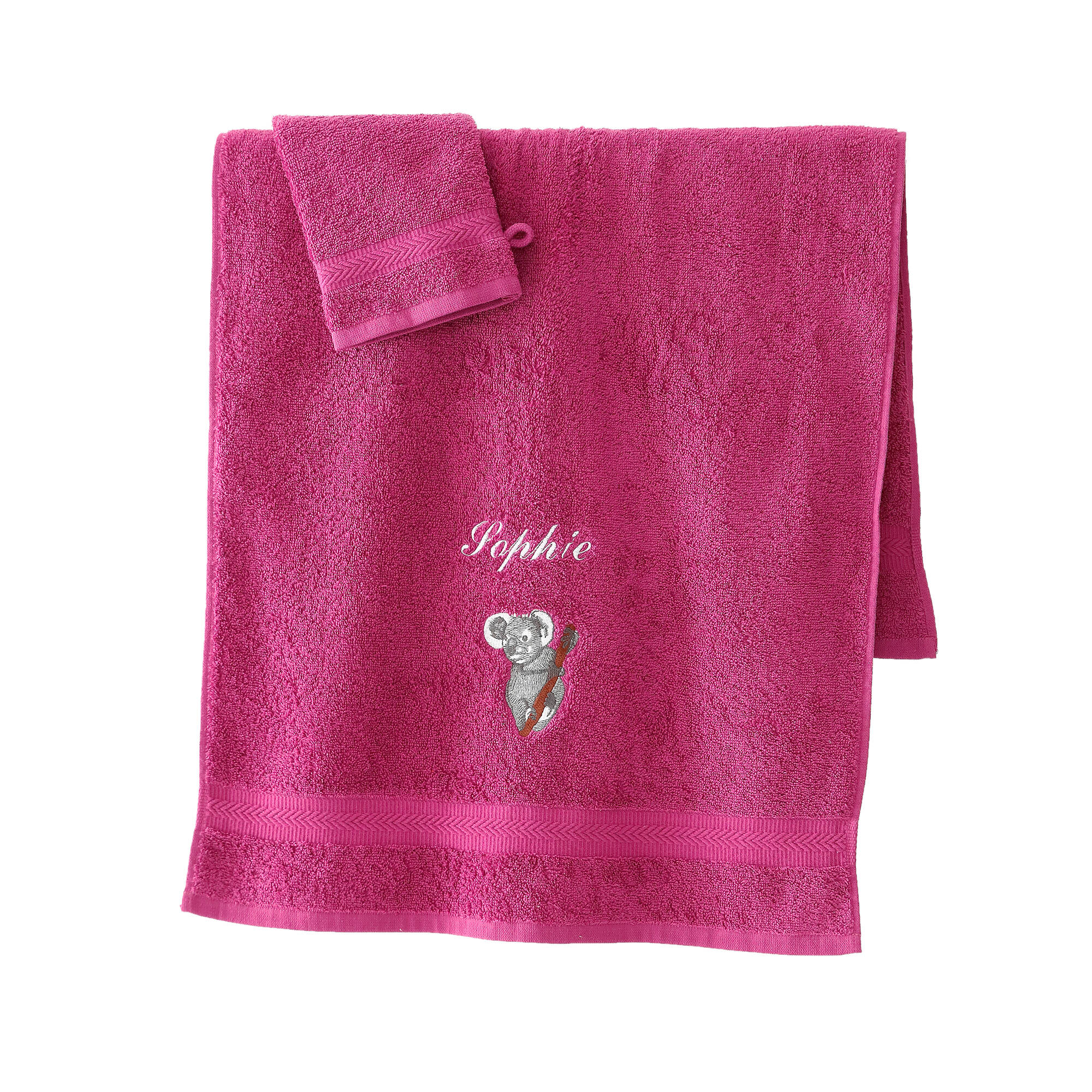 Éponge brodée koala personnalisé - 420 g/m²