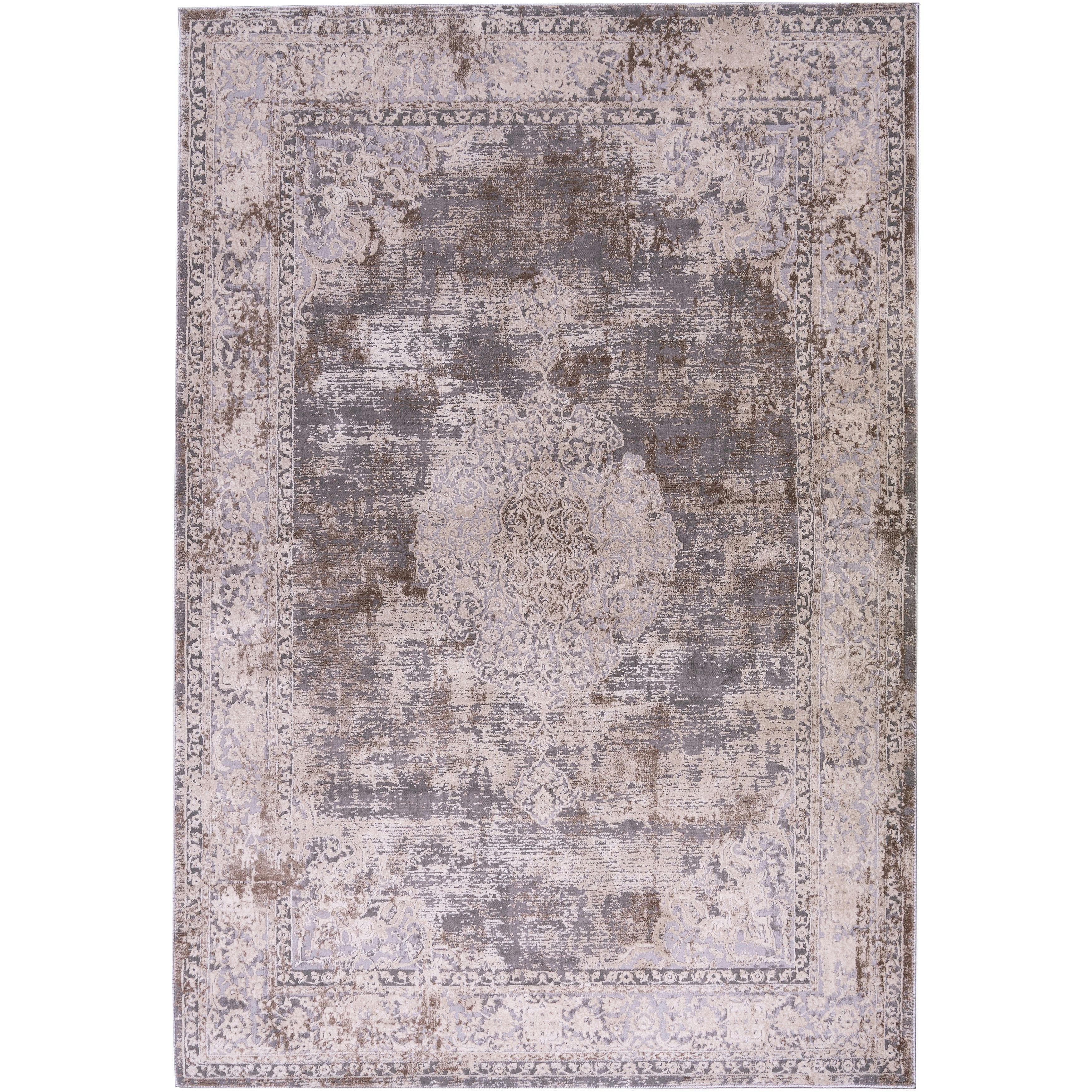 SIGNATURE - Tapis abstrait beige 120x170cm