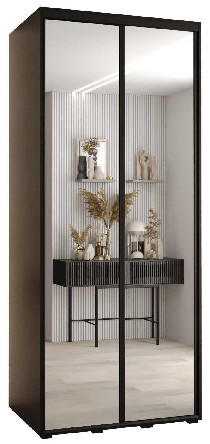 Szafa przesuwna 60 Cannes 2 100 czarny czarny czarny