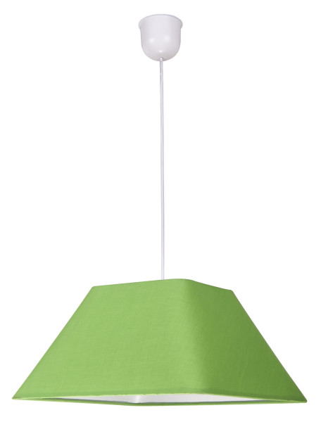 Lampa wisząca biało-zielona ROBIN 1xE27x60W wym: 95x35x35 cm Candellux