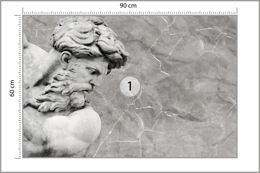 Fototapeta Ścienna NEPTUN Rzeźba Abstrakcja 90x60cm