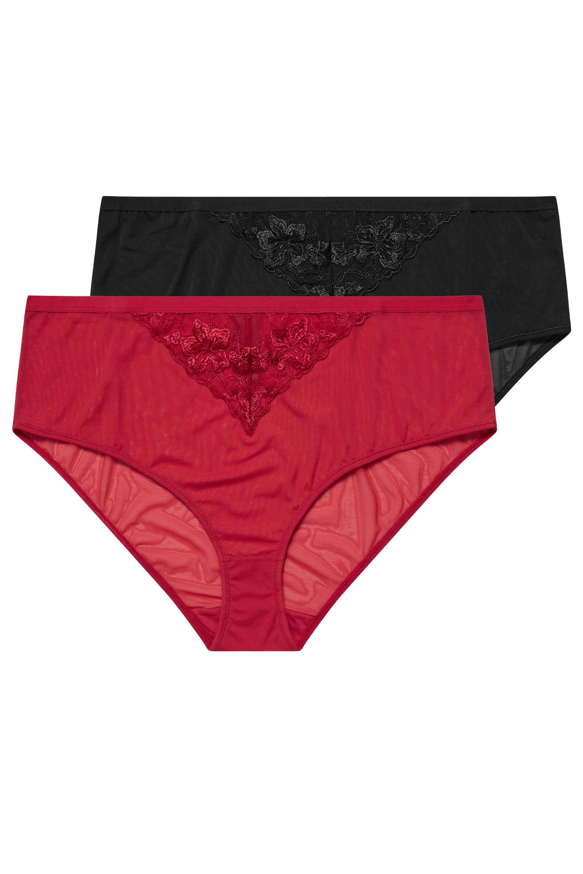 Yours 2 Pack Lace Briefs