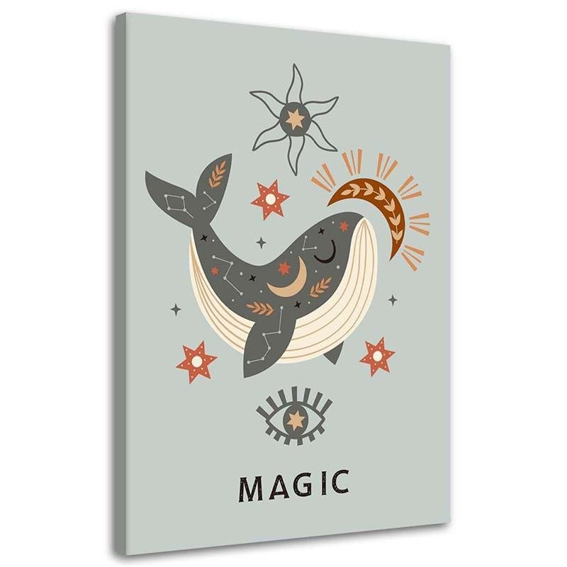 Feeby Obraz na płótnie Magiczny wieloryb 40x60