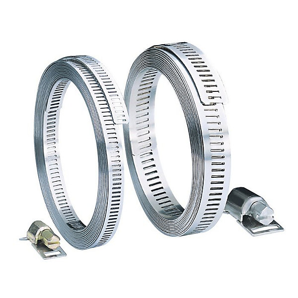 Collier de serrage au mètre - Capvert - Inox - 8 têtes