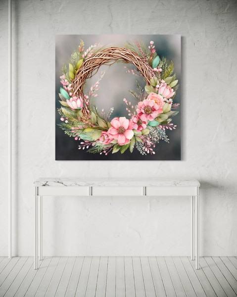Feeby Obraz na płótnie, Bukiet Shabby Chic 30x30