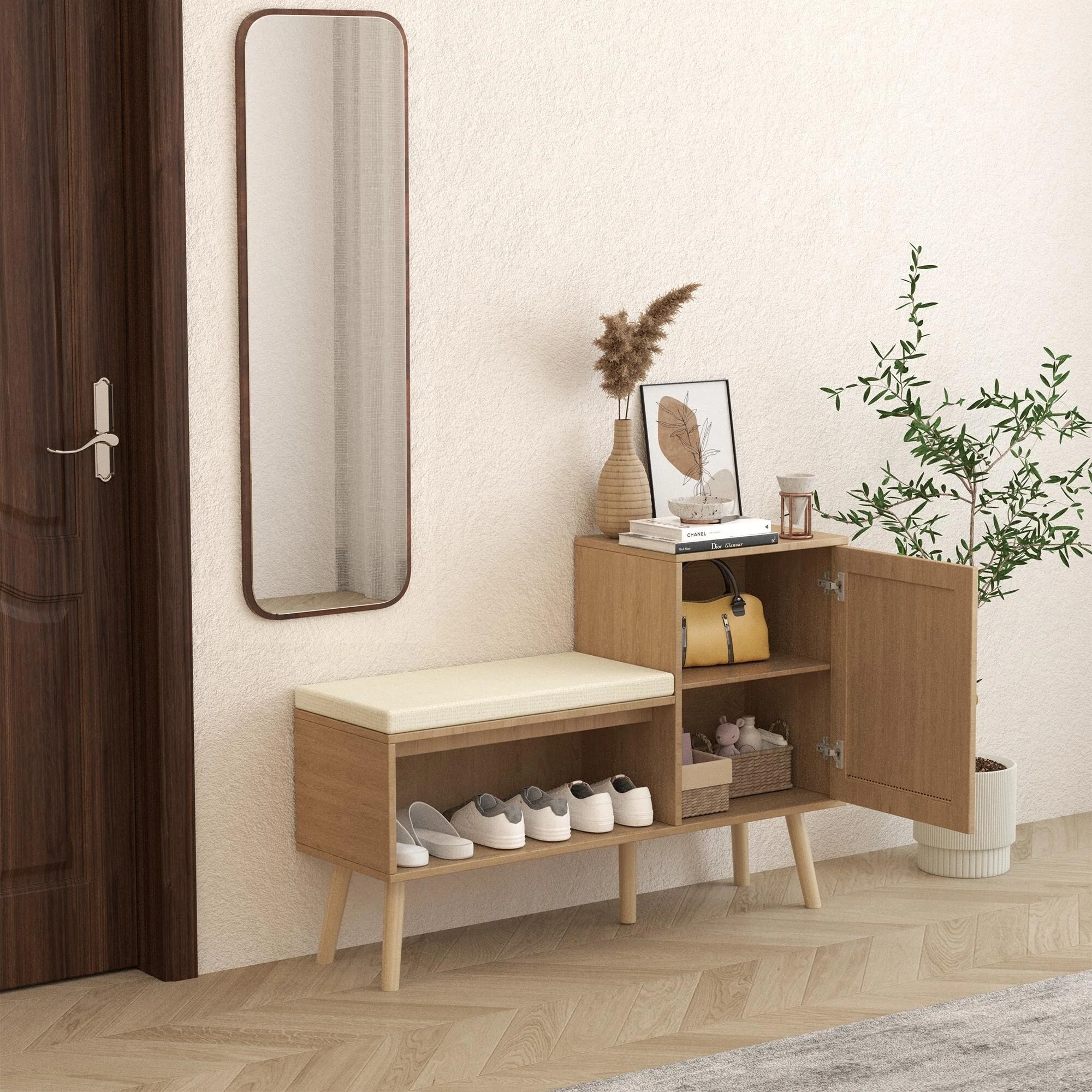 2-in-1 Shoe Storage Bench