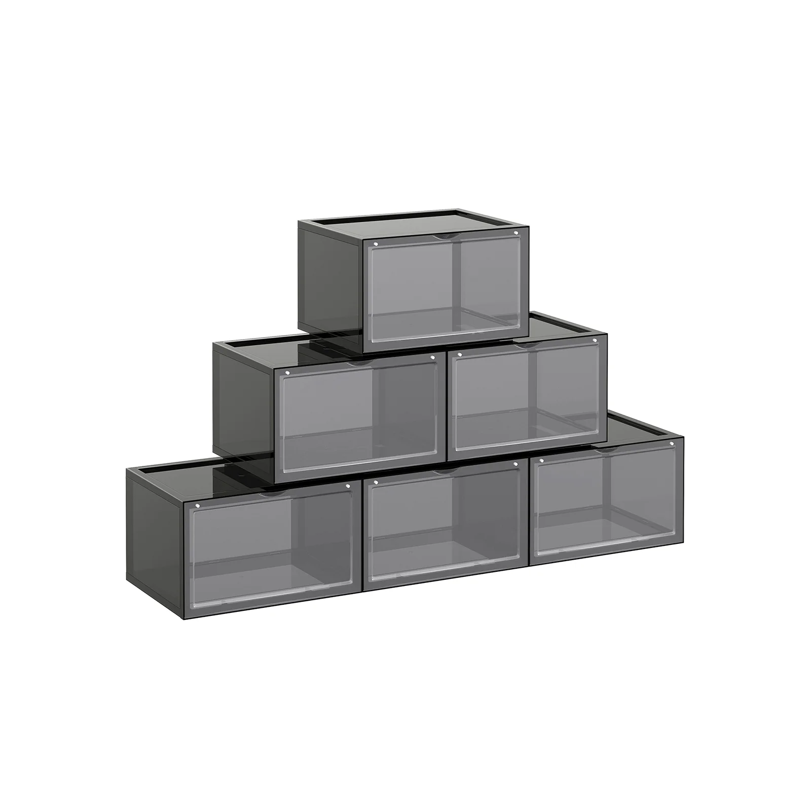 Boîtes à chaussures lot de 6 gris