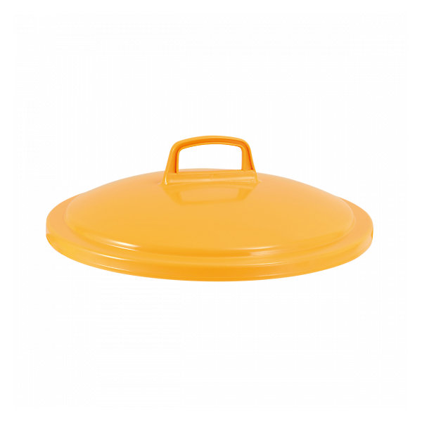 Couvercle pour poubelle ronde tri sélectif 75 L - jaune