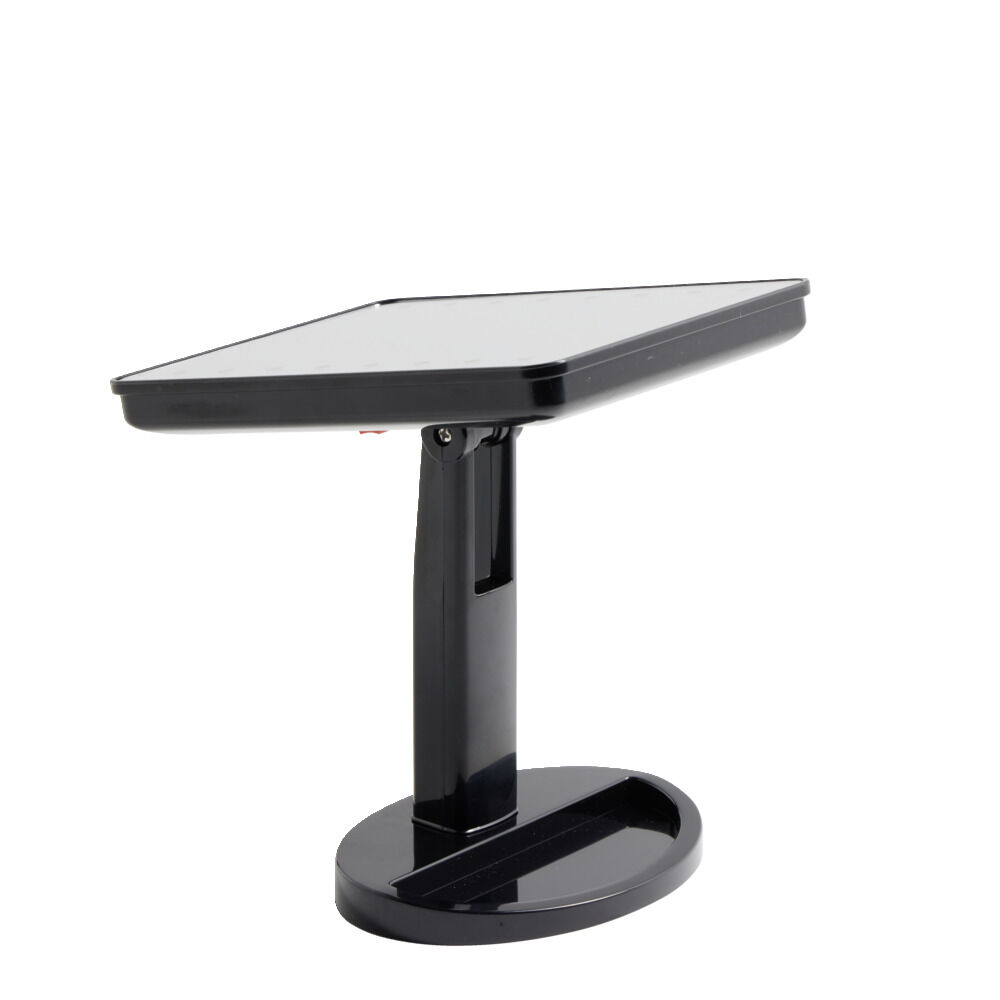Miroir de maquillage à poser LED lumineux gris 17x12xH28,5cm
