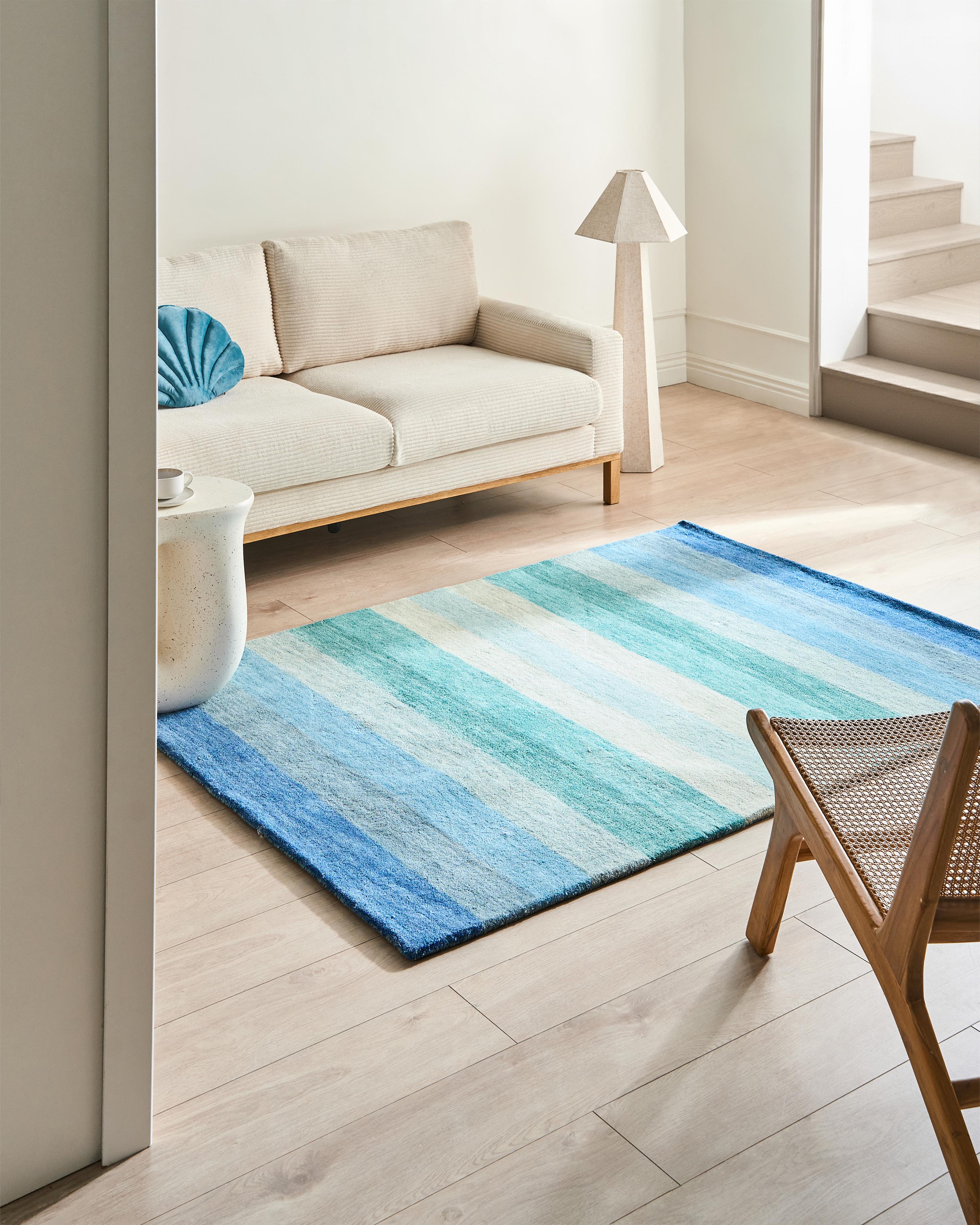 Rug MAILSI Blue 140 x 200 cm Wool