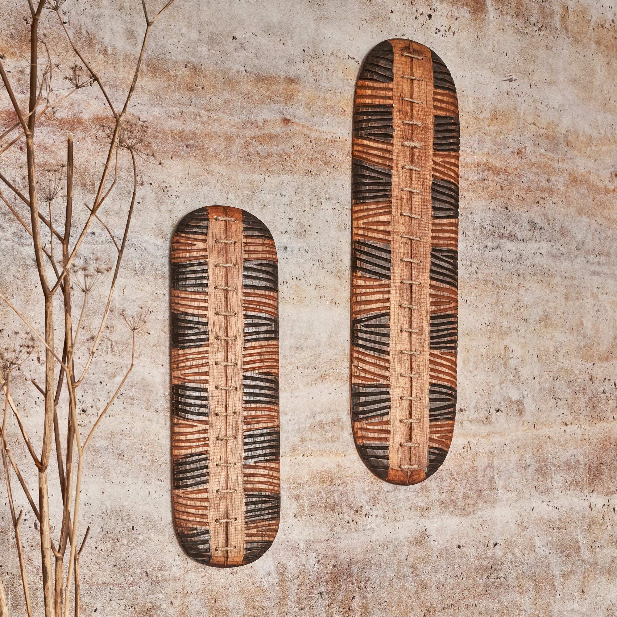 4MURS Déco murale TAMBOURS CHEMIN DES DUNES coloris lin