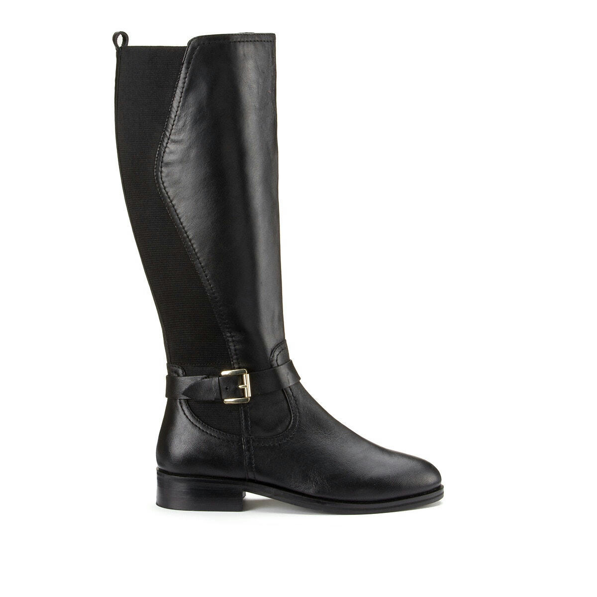 Bottes cavalière, mollet élastiqué