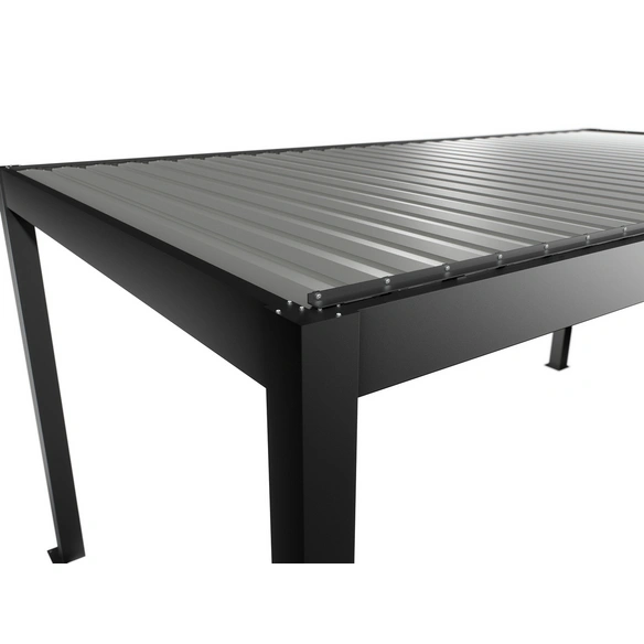 Pergola »Gr. 5,5 x 3«, BxHxT: 552,5 x 264 x 312 cm, dunkelgrau/silber-metallic