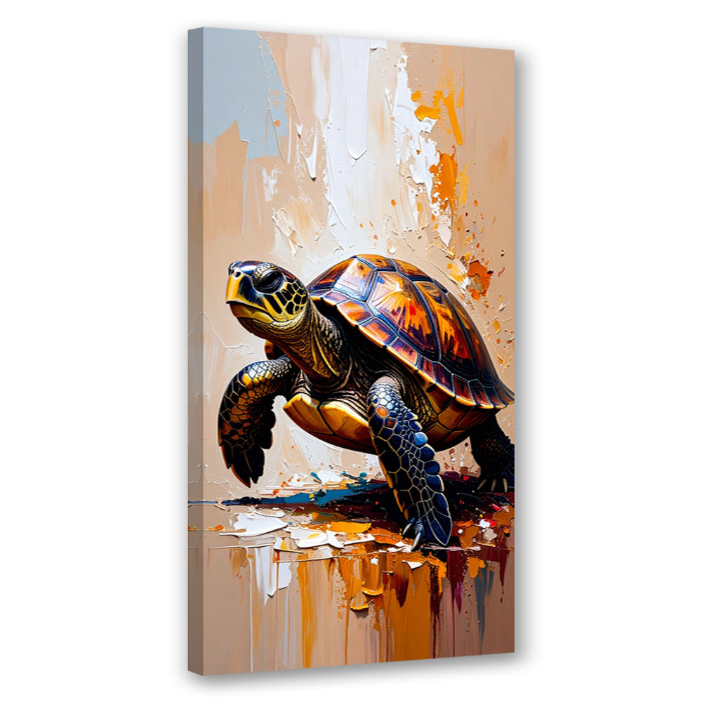 Feeby Obraz do kuchni salonu biura, Żółw Morze Ocean Natura 40x80