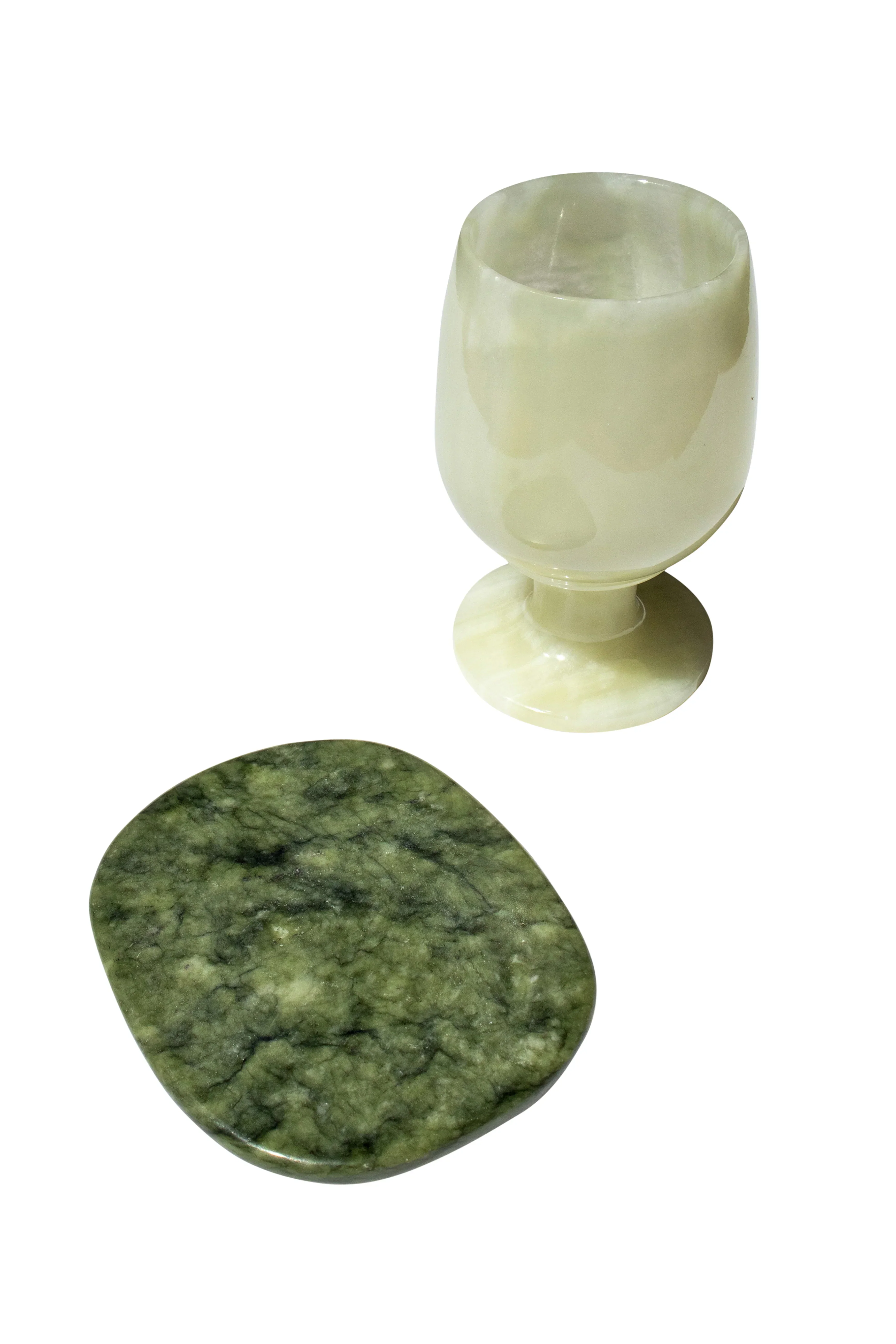 Jade Stone Coaster in Green