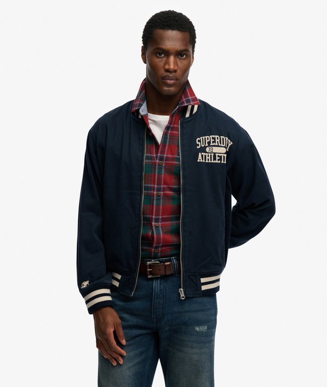 Twill Varsity Bomber Jacket