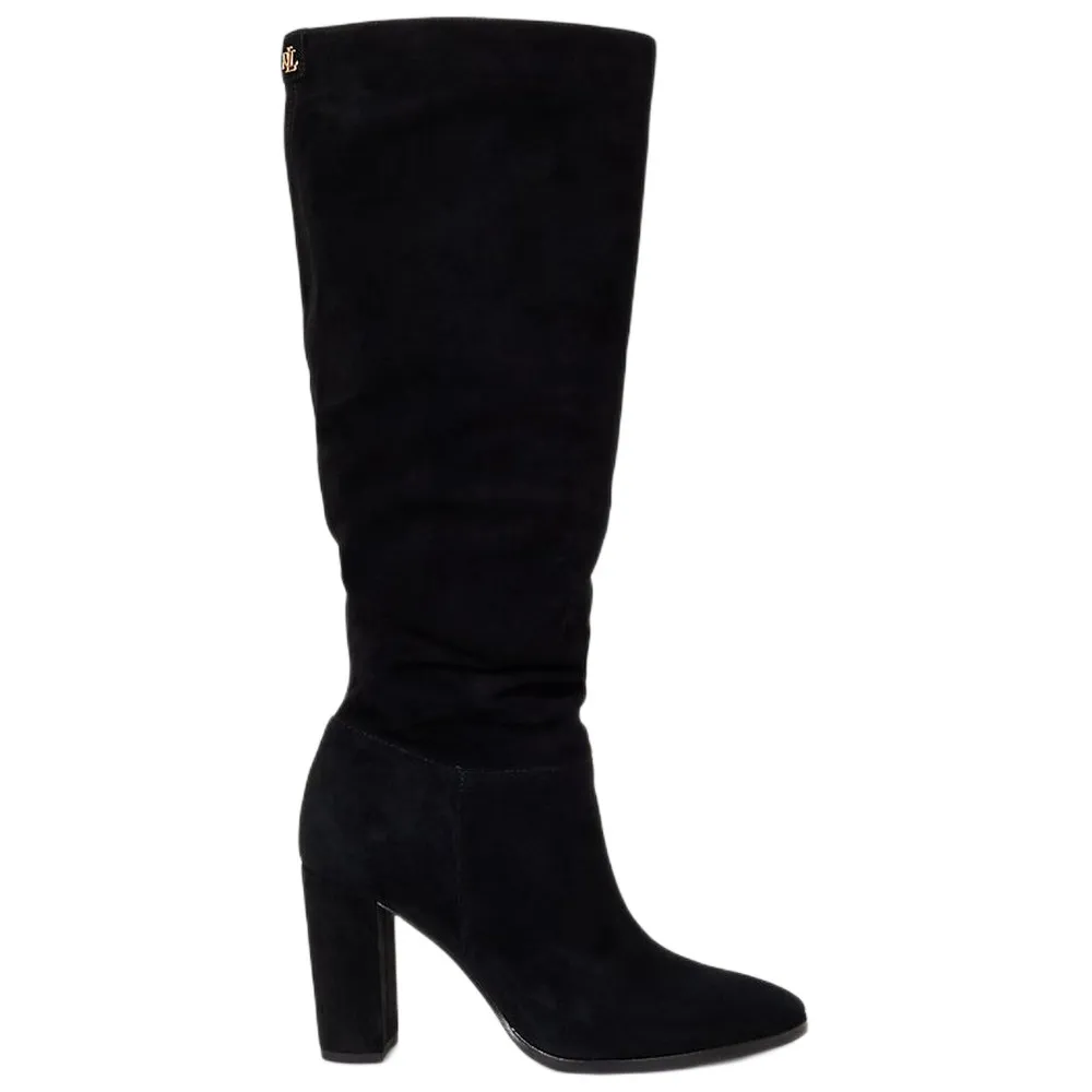 Lauren Artizan Suede heel boots
